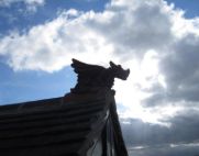 gable end roof dragon finial